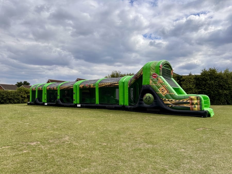 Inflatable obstacle course hire Manchester for corporate summer events