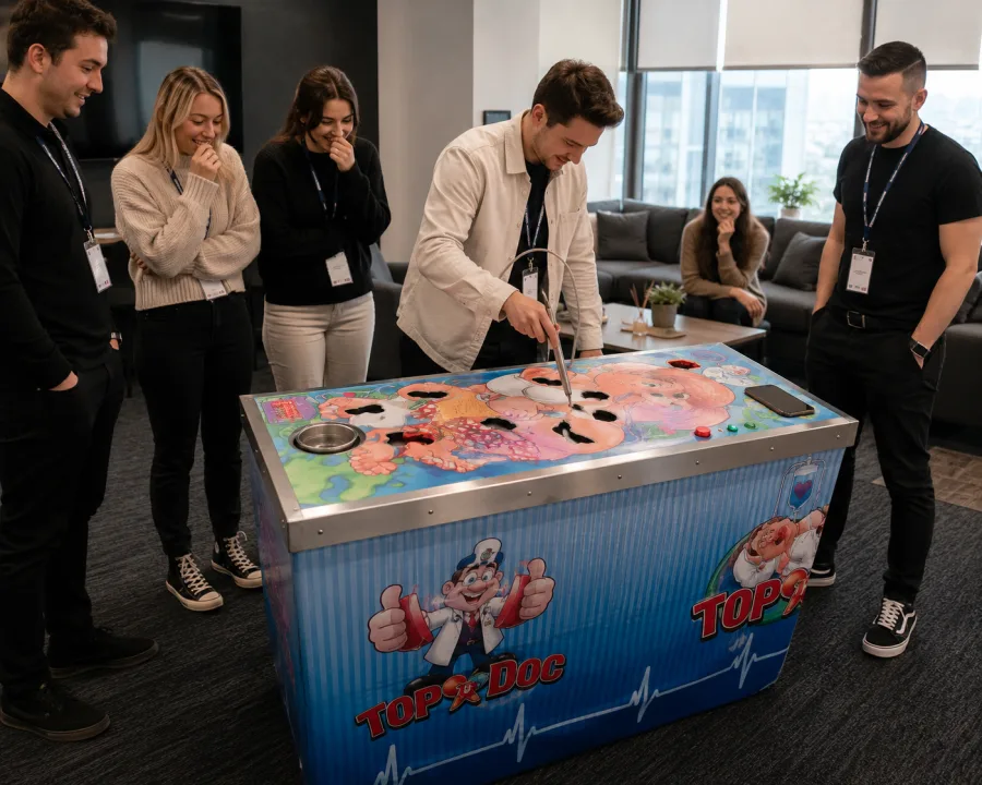 Operation game hire for an exhibition stand